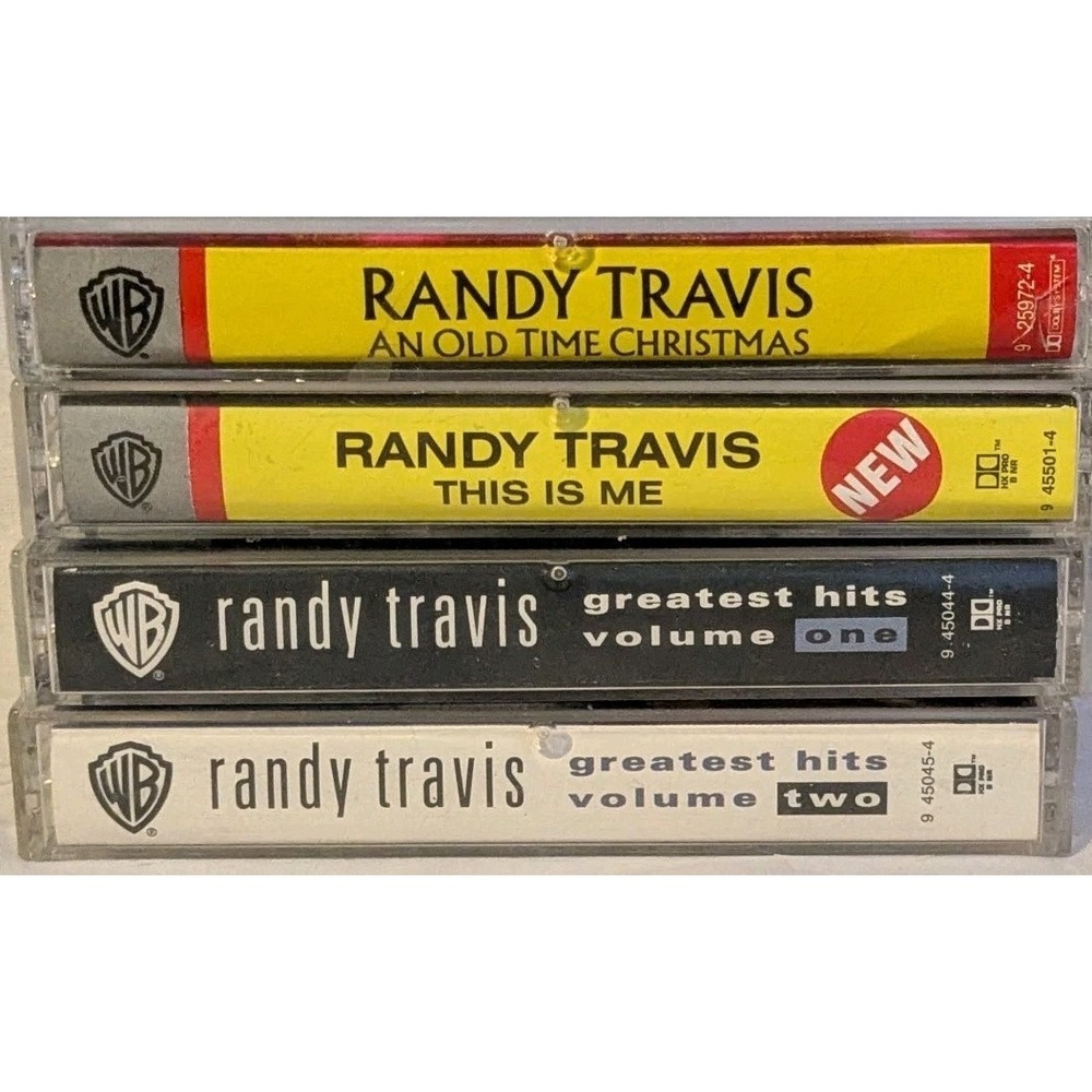 Randy Travis Cassettes Tapes Lot Of 4 Country Music 1980s 1990s Christmas Vtg - Picture 4 of 5